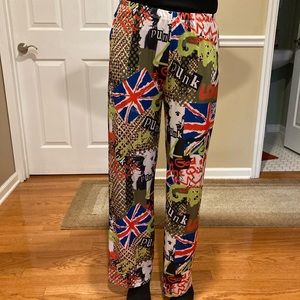 Vintage 80s British Punk elastic waistband pants